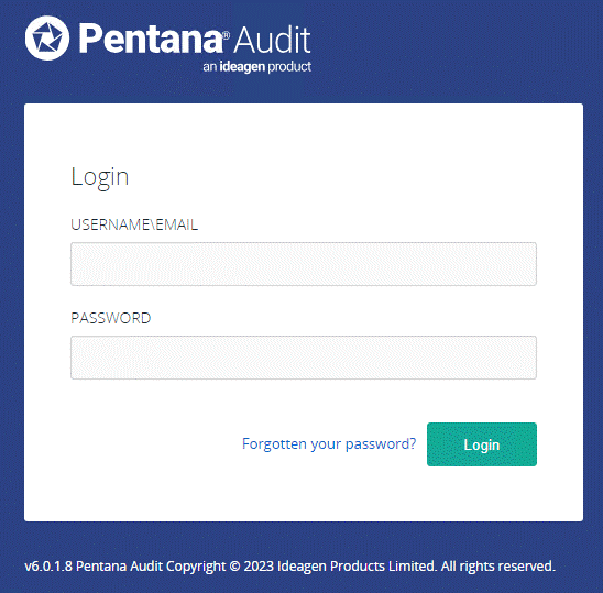 A screenshot of a login screen

Description automatically generated